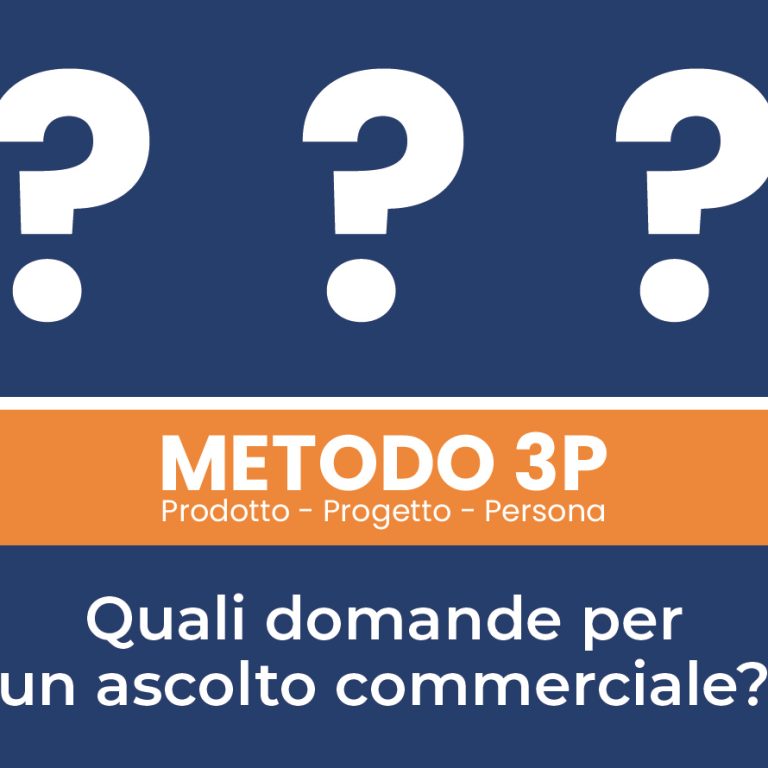 METODO 3P: quali domande per un ascolto commerciale?